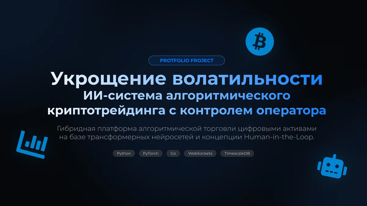 Укрощение волатильности: ИИ-система алгоритмического криптотрейдинга с контролем оператора